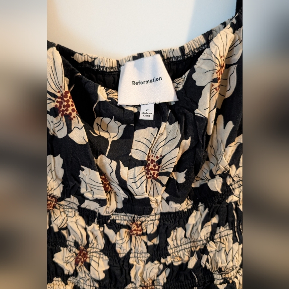 Reformation Miel Dress Black - NWOT - Picture 4 of 7